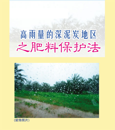 Read more about the article 高雨量的深泥炭地区之肥料保护法