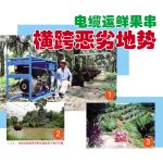 电缆运鲜果串横跨恶劣地势