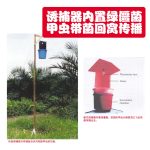 诱捕器内置绿僵菌,甲虫带菌回窝传播